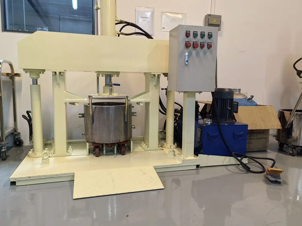 Hydraulic double planetary mixing machine for high viscosity industrial UV adhesive raw material mixing and dispersion production