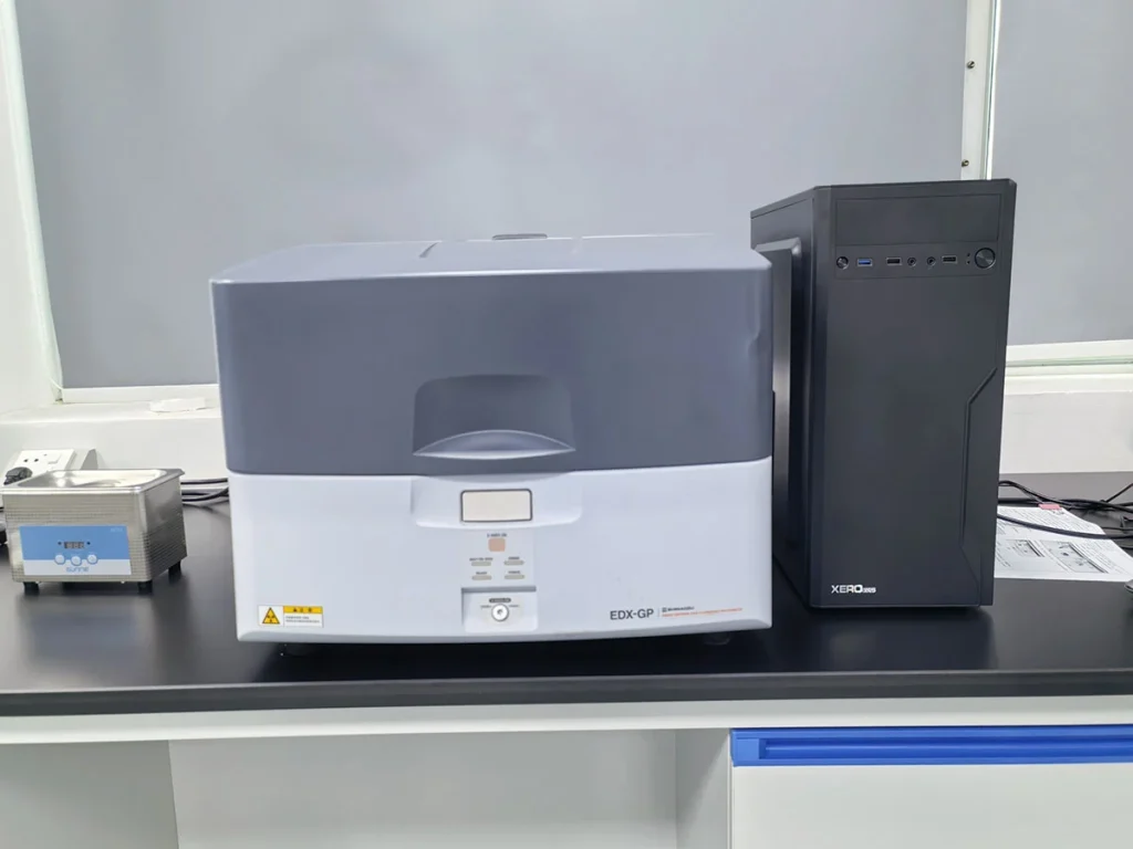 EDX-GP X-ray fluorescence spectrometer for heavy metal and raw material element detection of industrial UV adhesives